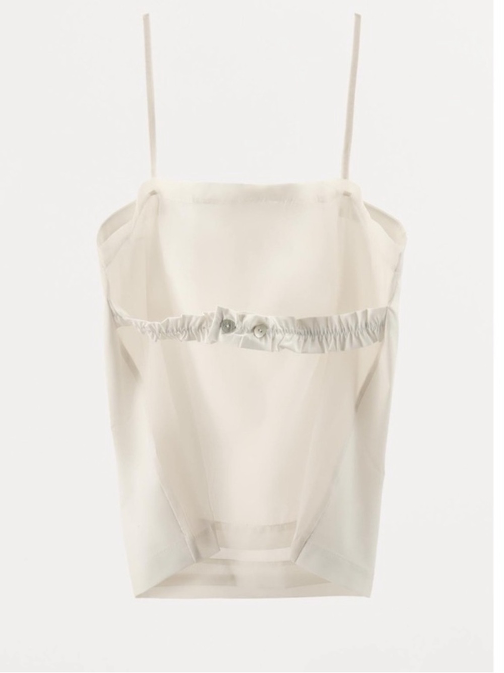 Zara Cream Organza Combination Top - Picture 6 of 9